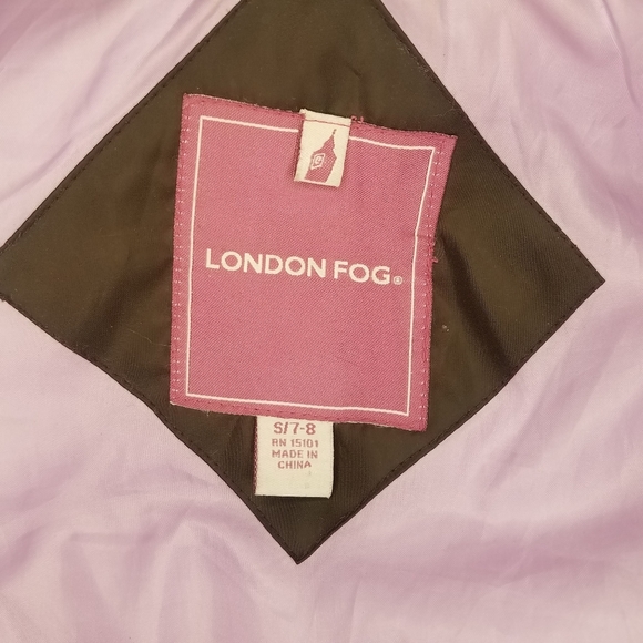 London Fog Girls Kids Puffer Vest Brown Small Size 7/8 Fall Back to School - Picture 4 of 7